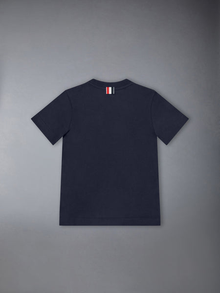 CHILDREN'S JERSEY RWB STRIPE TEE NAVY