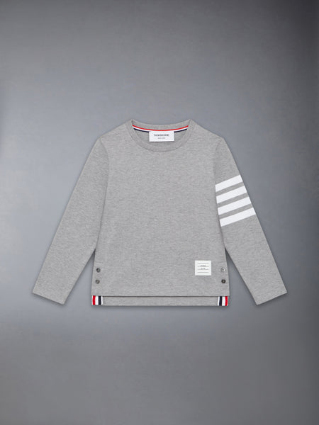 CHILDREN'S JERSEY 4-BAR PULLOVER LT GREY