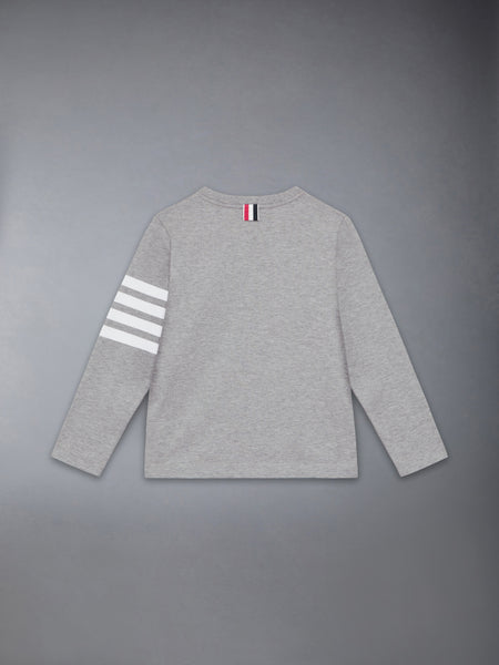 CHILDREN'S JERSEY 4-BAR PULLOVER LT GREY