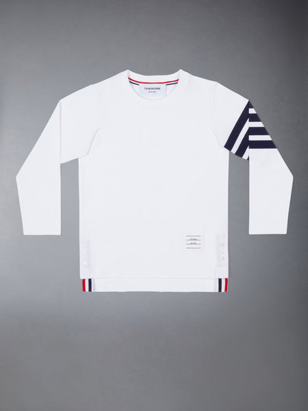 CHILDREN'S JERSEY 4-BAR PULLOVER WHITE
