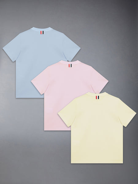 CHILDREN'S THREE PACK SOLID JERSEY TEE SEASONAL MULTI