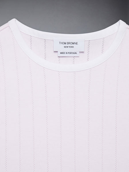 CHILDREN'S POINTELLE RINGER TANK TOP LIGHT PINK