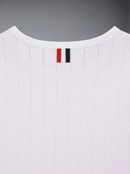 CHILDREN'S POINTELLE RINGER TANK TOP LIGHT PINK