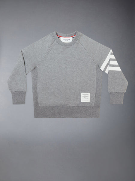 CHILDREN'S CLASSIC LOOPBACK 4-BAR SWEATSHIRT MED GREY