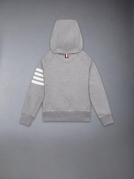 CHILDREN'S CLASSIC LOOPBACK 4-BAR FULL ZIP HOODIE MED GREY