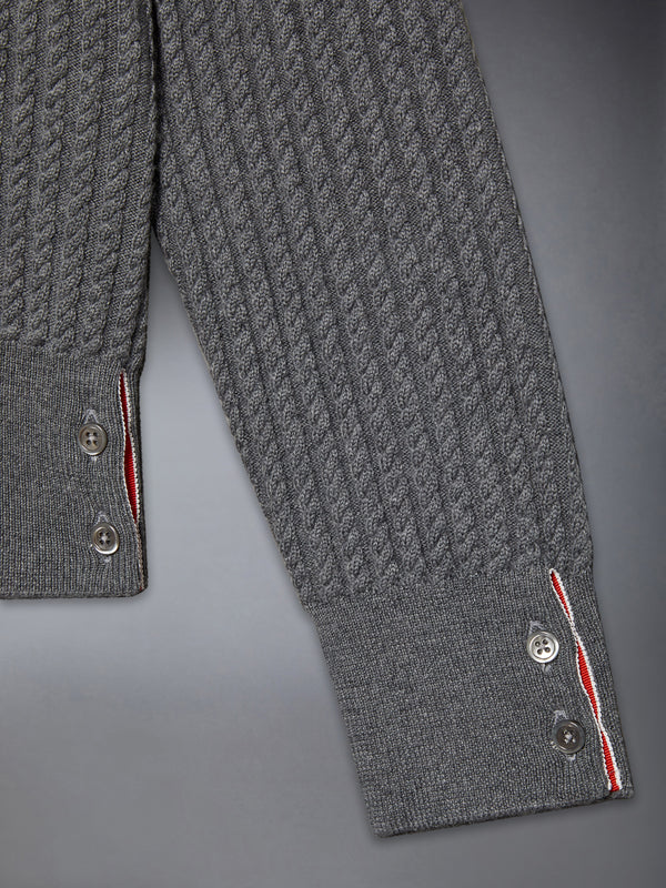 CHILDREN'S WOOL CABLE KNIT 4-BAR TURTLENECK - image 4