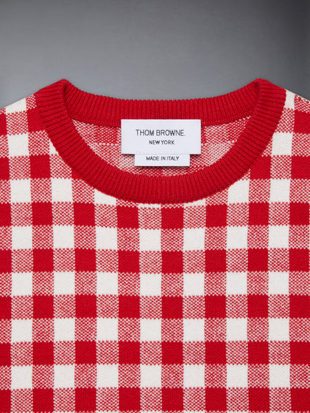 CHILDREN'S COTTON SHORT SLEEVE SWEATER RED