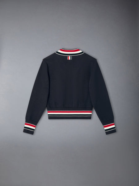CHILDREN'S SAILBOAT INTARSIA SWEATER NAVY
