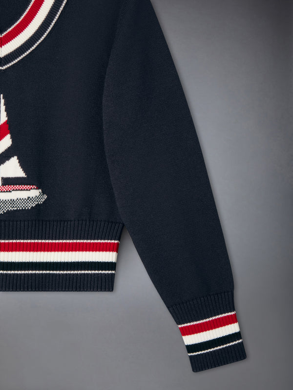 CHILDREN'S SAILBOAT INTARSIA SWEATER - image 3