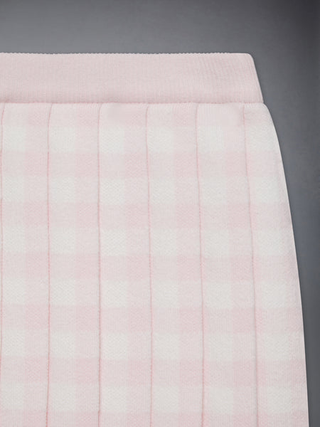 CHILDREN'S KNIT PLEATED SKIRT LIGHT PINK