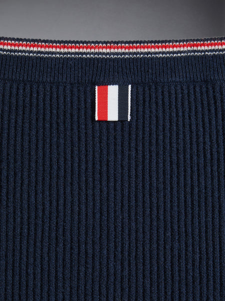 CHILDREN'S WOOL CASHMERE SKIRT NAVY