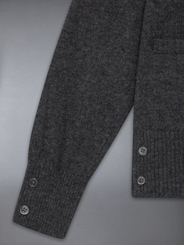 CHILDREN'S CASHMERE 4-BAR V-NECK CARDIGAN - image 4