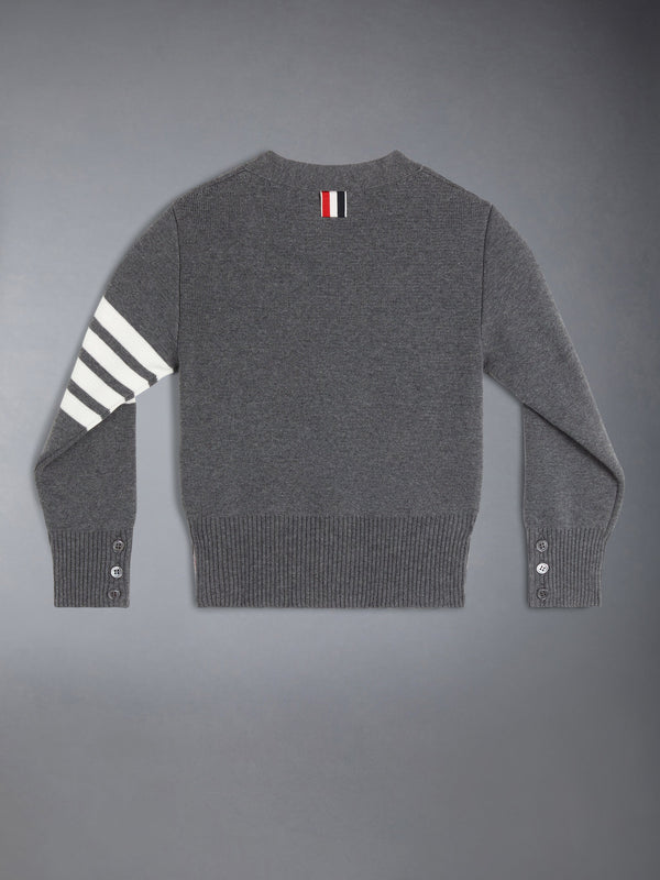 CHILDREN'S MILANO STITCH 4-BAR V-NECK CARDIGAN - image 2