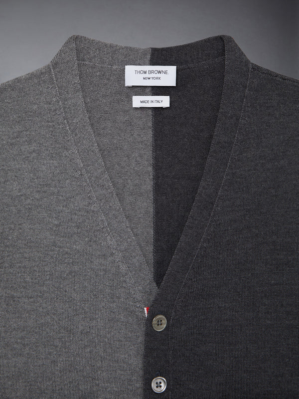 CHILDREN'S FUNMIX WOOL 4-BAR V-NECK CARDIGAN - image 4