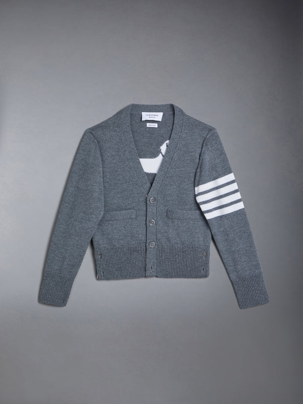 CHILDREN'S WOOL CASHMERE 4-BAR HECTOR CARDIGAN - featured image