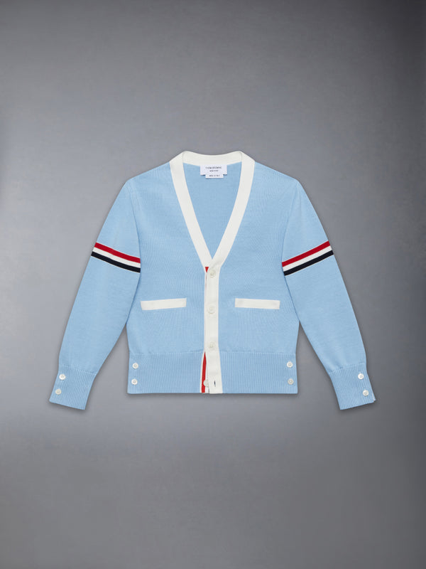CHILDREN'S COTTON CLASSIC V NECK CARDIGAN - featured image