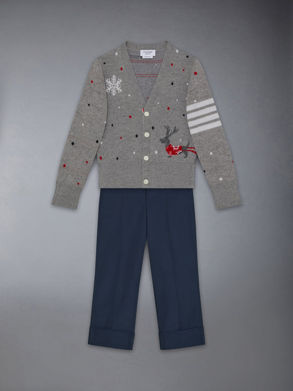 WOOL REINDEER HECTOR 4-BAR INTARSIA CARDIGAN - image 2
