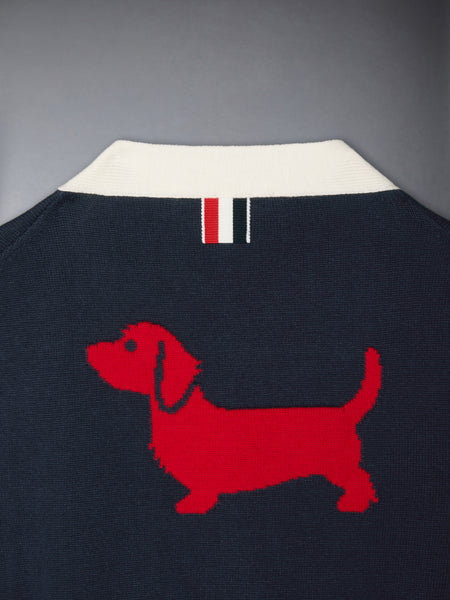 CHILDREN'S HECTOR INTARSIA 4-BAR CARDIGAN NAVY