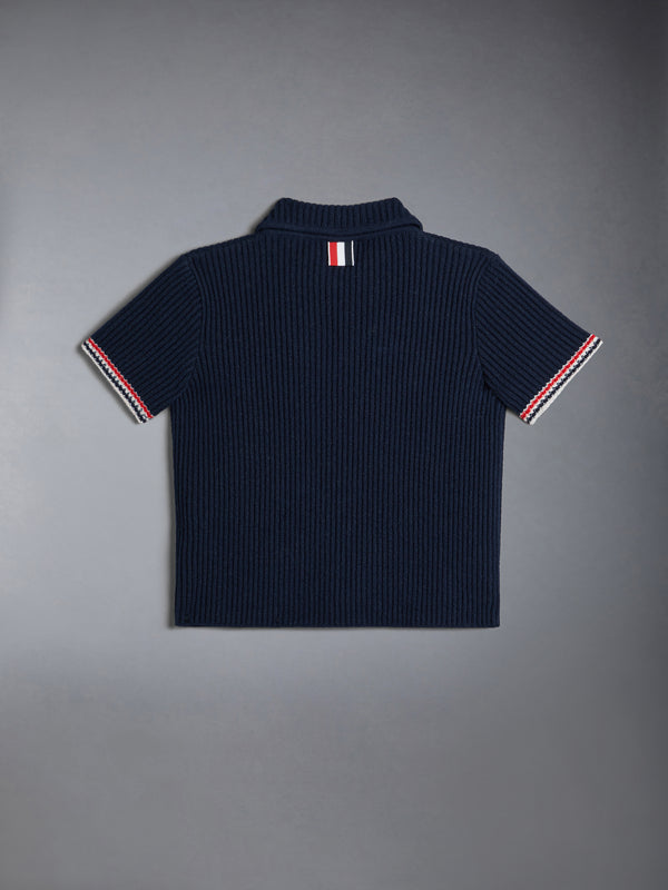 CHILDREN'S WOOL CASHMERE KNIT POLO - image 2