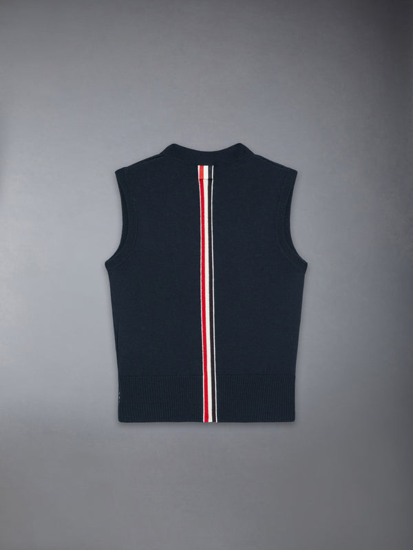 CHILDREN'S WOOL STRIPE CARDIGAN VEST - image 2