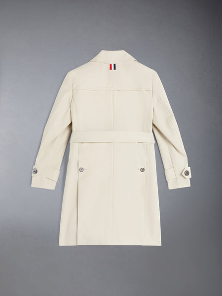 CHILDREN'S WATERPROOF COTTON TWILL TRENCH COAT KHAKI