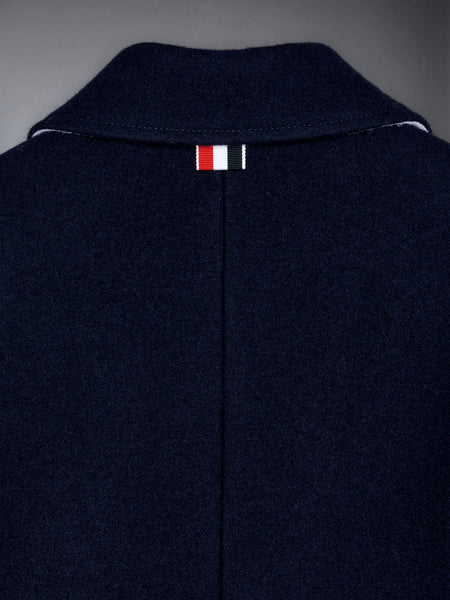 CHILDREN'S MELTON WOOL PEACOAT NAVY