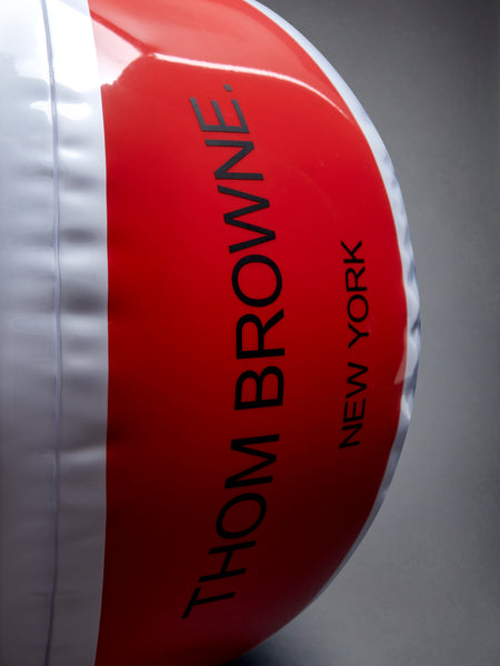 Kid's Pvc Stripe Beach Ball RWBWHT