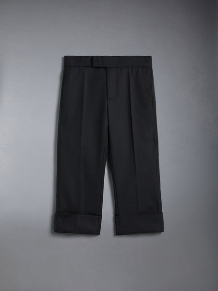 CHILDREN'S TWILL CLASSIC BACKSTRAP TROUSER BLACK