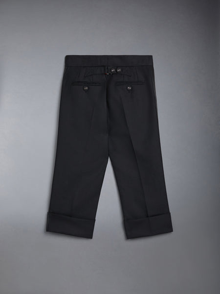CHILDREN'S TWILL CLASSIC BACKSTRAP TROUSER BLACK