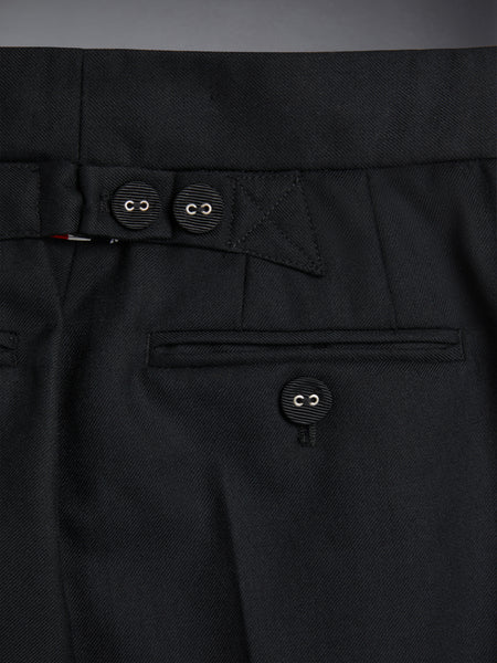 CHILDREN'S TWILL CLASSIC BACKSTRAP TROUSER BLACK