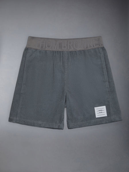 Kid's Corduroy Side Panel Short MED GREY