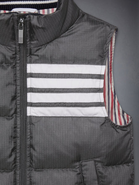 CHILDREN'S RIPSTOP 4-BAR PADDED VEST DARK GREY