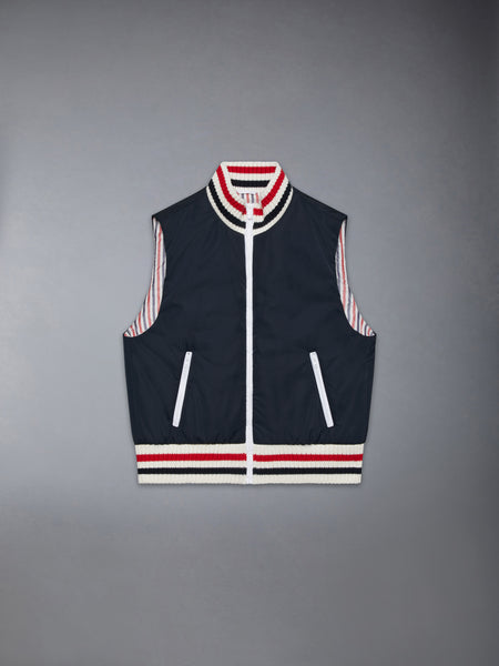 CHILDREN'S PADDED POLY TWILL VEST NAVY