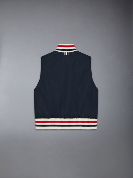 CHILDREN'S PADDED POLY TWILL VEST NAVY