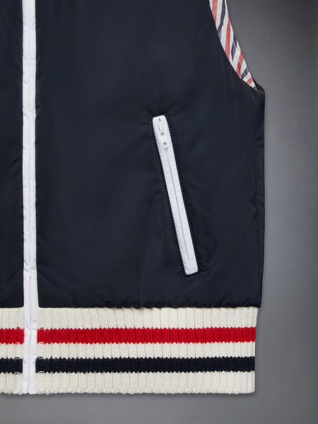 CHILDREN'S PADDED POLY TWILL VEST NAVY