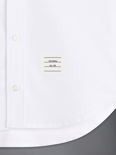 CHILDREN'S 4-BAR SATIN OXFORD SHIRT WHITE