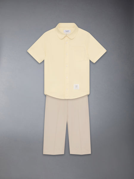 CHILDREN'S OXFORD SHORT SLEEVE SHIRT YELLOW