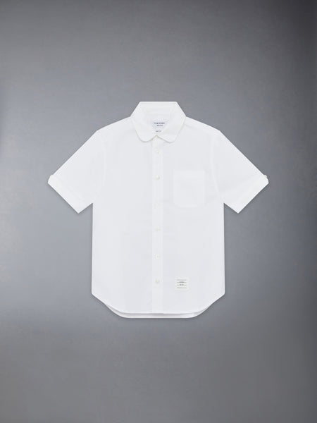 CHILDREN'S OXFORD SHORT SLEEVE SHIRT WHITE