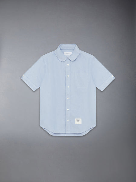 CHILDREN'S OXFORD SHORT SLEEVE SHIRT LIGHT BLUE
