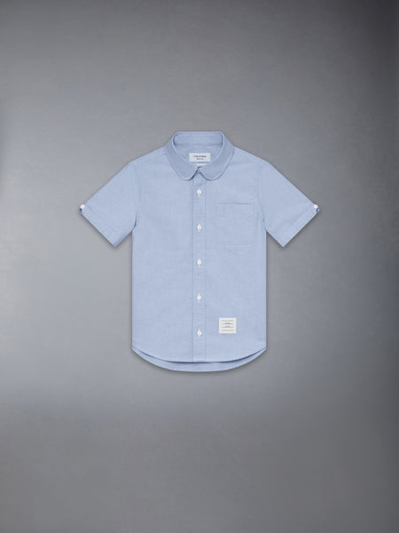 CHILDREN'S OXFORD SHORT SLEEVE SHIRT LIGHT BLUE