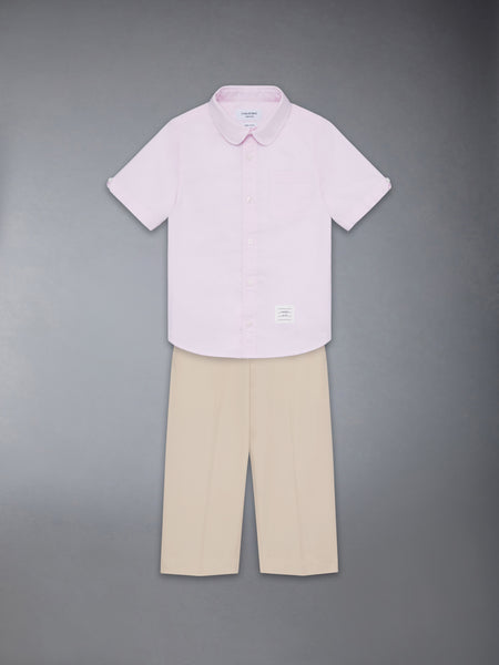 CHILDREN'S OXFORD SHORT SLEEVE SHIRT LT PINK