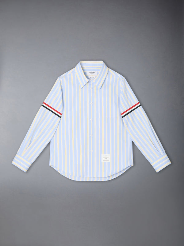 CHILDREN'S HAIRLINE STRIPE POPLIN SHIRT - featured image