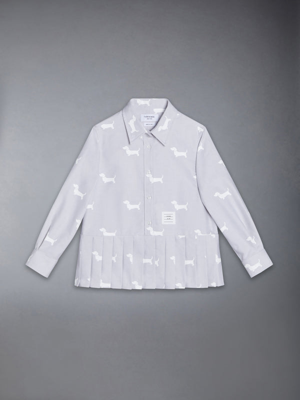 OXFORD PLEATED BOTTOM SHIRT - featured image