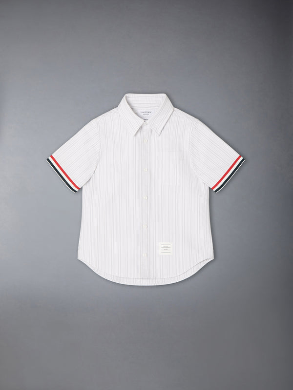 CHILDREN'S STRIPE OXFORD SHORT SLEEVE SHIRT - featured image
