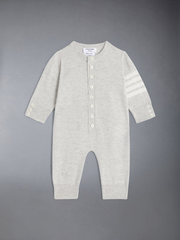 WOOL CASHMERE 4-BAR BABY ONESIE - featured image