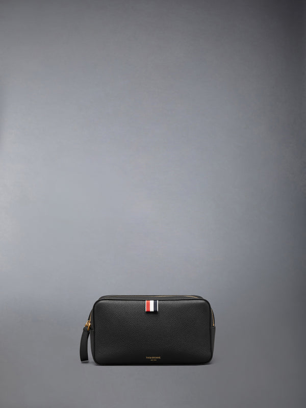 WASH BAG IN SOFT PEBBLE GRAIN LEATHER - featured image