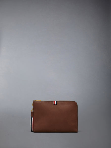 SOFT CALF MEDIUM GUSSET FOLIO DARK BROWN