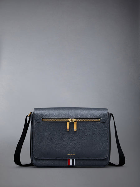 PEBBLE GRAIN REPORTER BAG DARK GREY