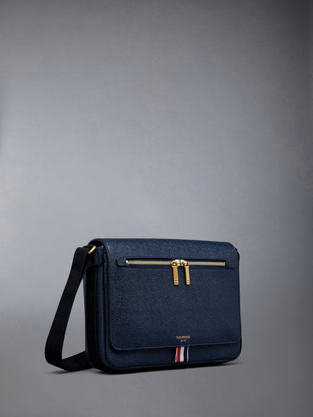 PEBBLE GRAIN REPORTER BAG NAVY