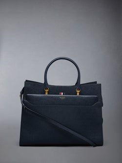 PEBBLE GRAIN LARGE DUET TOTE